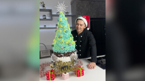 Nicky Tirta Bikin Kue Pohon Natal Mewah, Netizen: Sayang Makannya