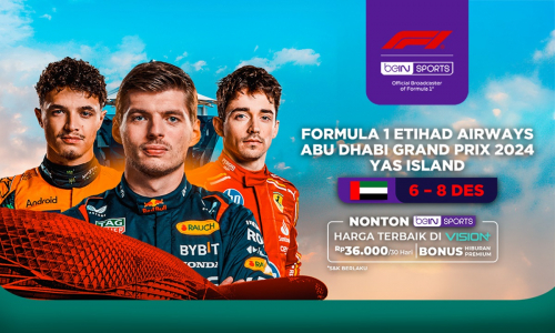 Jadwal dan Link Live Streaming F1 GP Abu Dhabi 2024 di Vision, Klik di Sini!