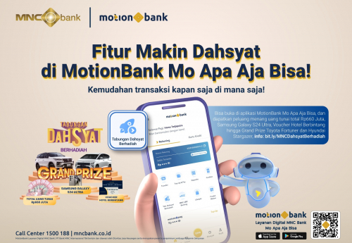 Nabung di MNC Bank Praktis dan Untung, Fitur MotionBank Makin Lengkap!