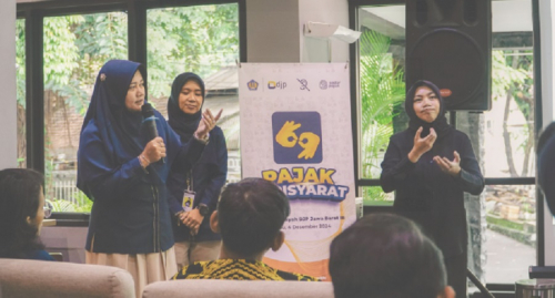 Pajak Berisyarat, DJP Jabar III Edukasi Teman Tuli Pahami Perpajakan