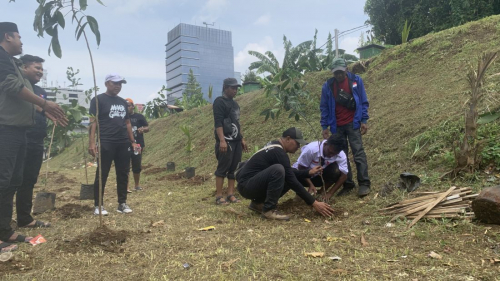 Hari Relawan Sedunia, Perindo Tanam Pohon di Pinggir Kali Ciliwung