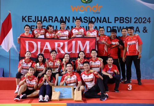 Hasil Final Kejurnas PBSI 2024: Djarum Kudus Sabet Gelar Juara, Usai Sikat Exist Badminton Club 3-0!