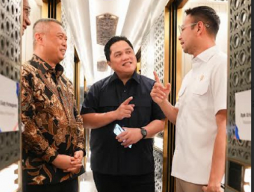 Erick Thohir Ajak Raffi Ahmad Jajal Kereta Langsung Jakarta-Semarang