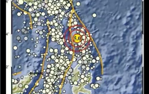 Gempa M5,0 Guncang Melonguane Sulut