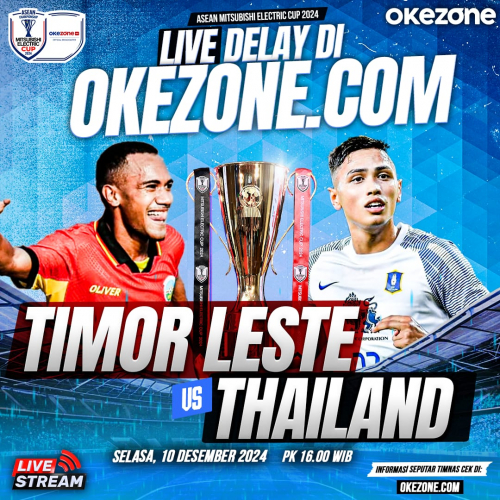 Saksikan Live Delay Timnas Thailand vs Timor Leste di AMEC 2024 di Okezone.com Hari Ini Pukul 16.00 WIB, Klik di Sini!