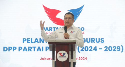 Hadiri Pelantikan Pengurus DPP Perindo 2024-2029, HT Ingatkan Soal Komitmen