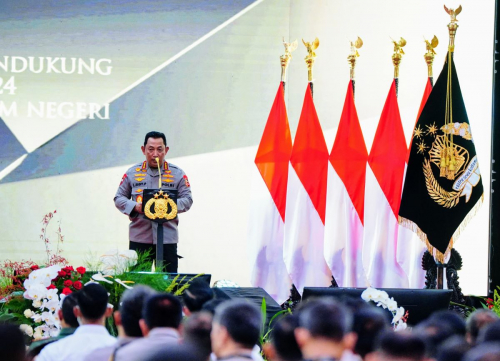 Di Apel Kasatwil, Kapolri Lapor ke Prabowo Capaian Pemberantasan Narkoba dan Judi Online