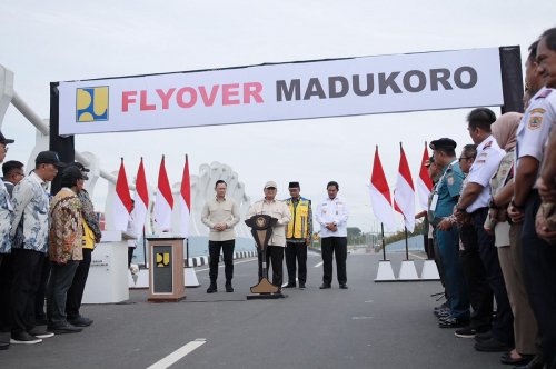 Resmikan Flyover Madukoro, Prabowo: Harus Dipakai untuk Kepentingan Rakyat