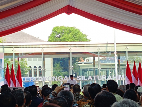 Prabowo Resmikan Terowongan Silahturahim Masjid Istiqlal dan Gereja Katedral