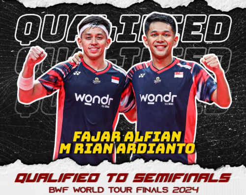 Wakil China Mundur dari BWF World Tour Finals 2024, Fajar Alfian/Rian Ardianto ke Semifinal