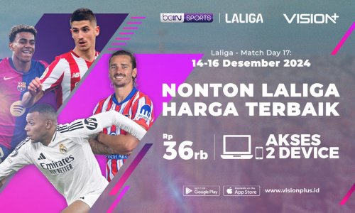 Jadwal dan Link Live Streaming Jornada 17 La Liga 2024-2025 di Vision: Ada Barcelona dan Real Madrid!