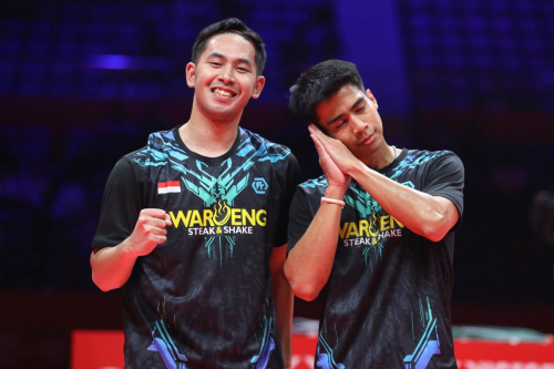 Reaksi Sabar/Reza Tuntaskan Misi Menang 2 Gim Kontra Aaron Chia/Soh Wooi Yik hingga Tembus Semifinal BWF World Tour Finals 2024