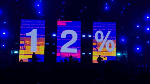 Viral Hindia Pasang Tulisan 12rlatar Biru di Big Bang Festival, Sindir Kebijakan PPN?