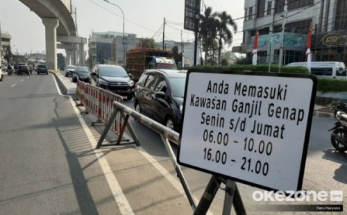 Catat! Ganjil-Genap di Jakarta Ditiadakan pada 25-26 Desember