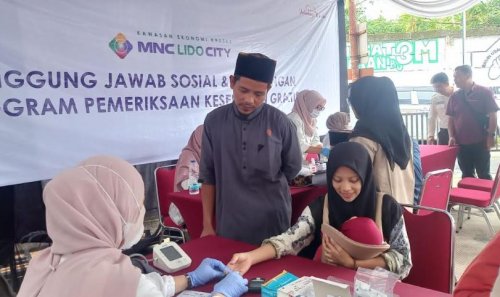 MNC Land dan MNC Peduli Gelar Pemeriksaan Kesehatan Gratis Warga Desa Watesjaya