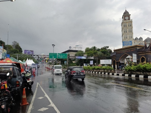 Jelang Car Free Night, Lalin Menuju Puncak Bogor Masih Ramai Lancar