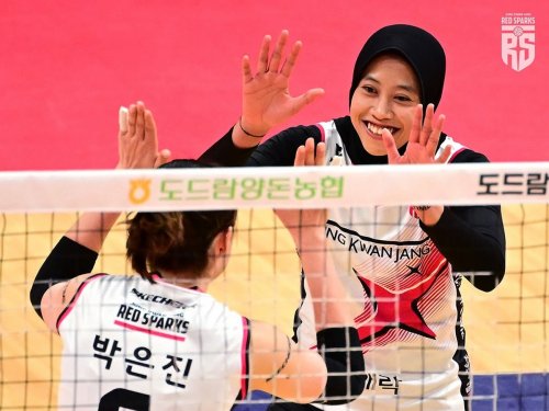 Hasil Liga Voli Putri Korea Selatan 2024-2025: Megawati Hangestri Bantu Red Sparks Libas IBK Altos