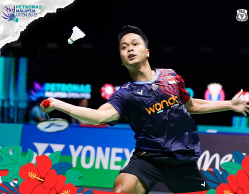 Hasil 16 Besar Malaysia Open 2025: Anthony Ginting Dipulangkan Kunlavut Vitidsarn