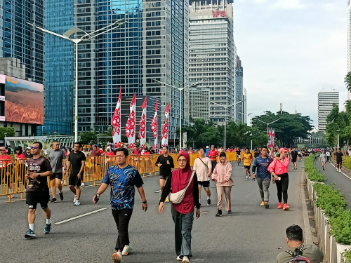 CFD Dipadati Masyarakat Berolahraga, Begini Suasananya