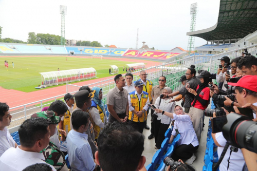 Berstandar FIFA, Menko AHY Harap Renovasi Stadion Gelora Delta Sidoarjo Bisa Majukan Prestasi Sepakbola