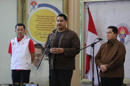 Bertemu Patrick Kluivert dan Denny Landzaat, Menpora Dito Ariotedjo Optimis Timnas Indnesia Bisa Makin Bersinar