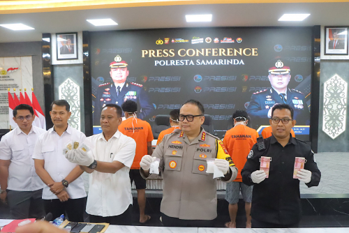 Polresta Samarinda Ungkap Jaringan Narkotika Lintas Provinsi, 4 Tersangka Ditangkap