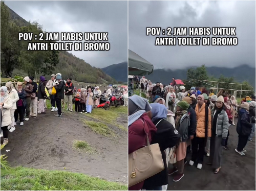 Viral Wisatawan Membeludak di Bromo saat Long Weekend, Antre Toilet Mengular Sampai 2 Jam!