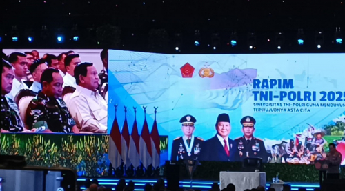 Prabowo Beri Arahan di Rapat Pimpinan TNI-Polri 2025